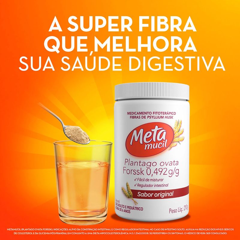 METAMUCIL SABOR ORIGINAL POTE 210G