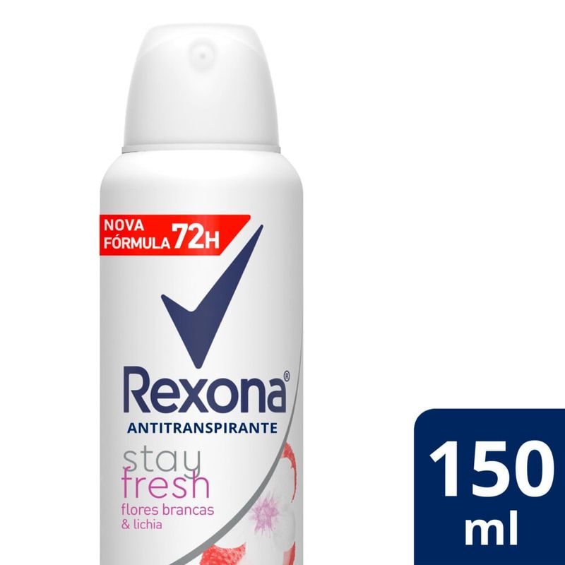 DESODORANTE REXONA AE STAY FRESH FLORES BRANCAS E LICHIA 150