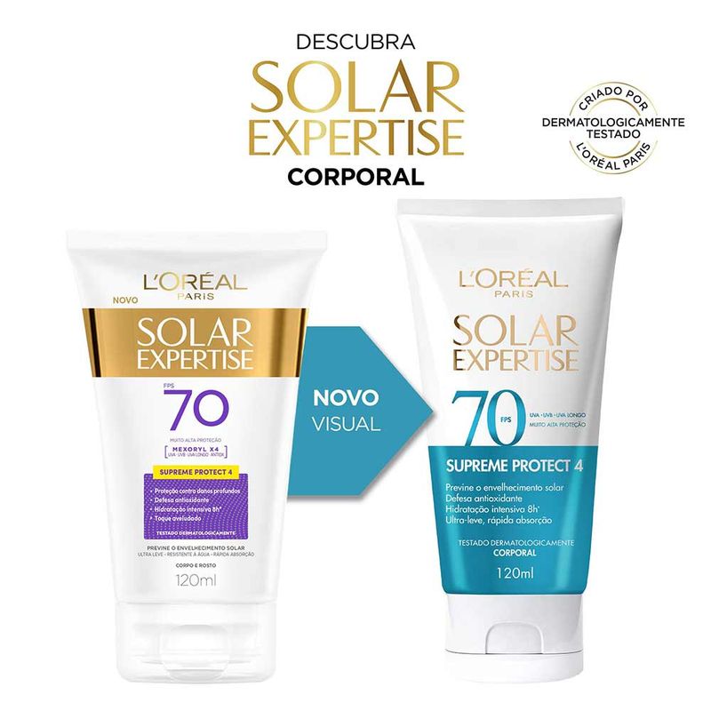 LOREAL EXPERTISE PROTETOR SOLAR SUPREME PROTECT4 CORPO -115