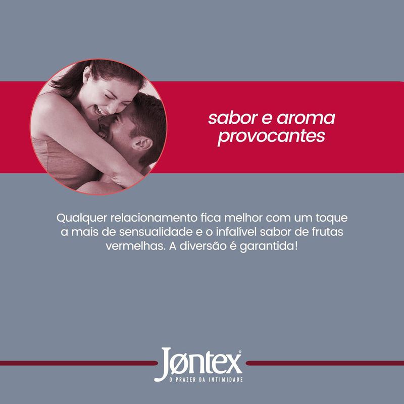 PRESERVATIVO JONTEX FRUTAS VERMELHAS 3UN