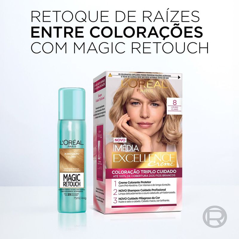 RETOQUE RAIZ LOREAL MAGIC RETOUCH SPRAY INSTANTANEO LOURO CL