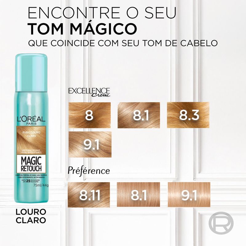 RETOQUE RAIZ LOREAL MAGIC RETOUCH SPRAY INSTANTANEO LOURO CL