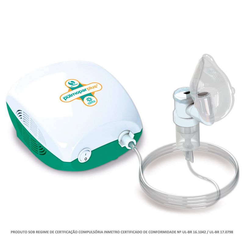 INALADOR NEBULIZADOR PNEUMATICO A JATO DE AR PULMOPAR PLUS