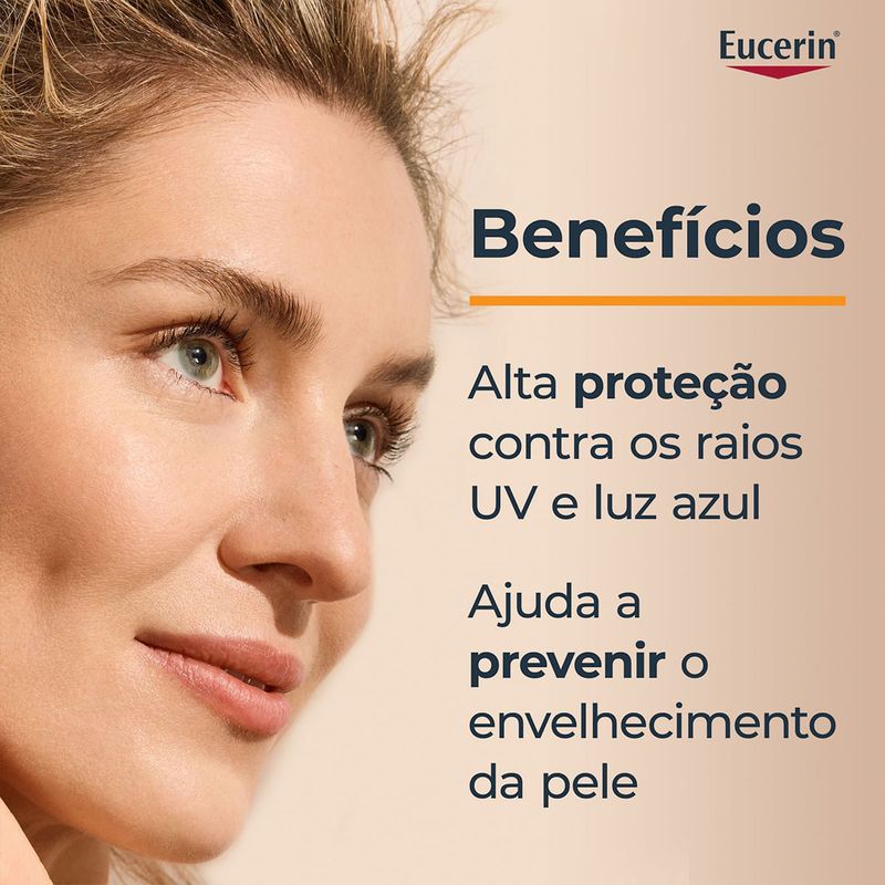 EUCERIN SUN PROTETOR SOLAR FACIAL FLUIDO ANTI IDADE  FPS50 5