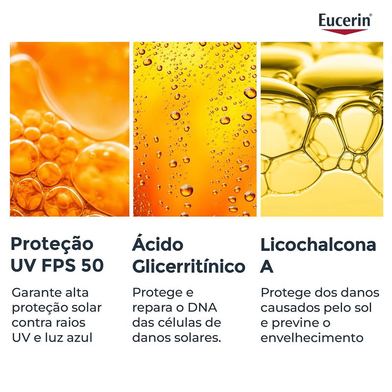 EUCERIN SUN PROTETOR SOLAR FACIAL FLUIDO ANTI IDADE  FPS50 5