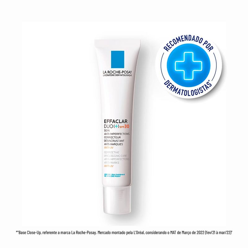 EFFACLAR DUO+ GEL CREME FACIAL ANTI IMPERFEIÇAO FPS30 LA ROC