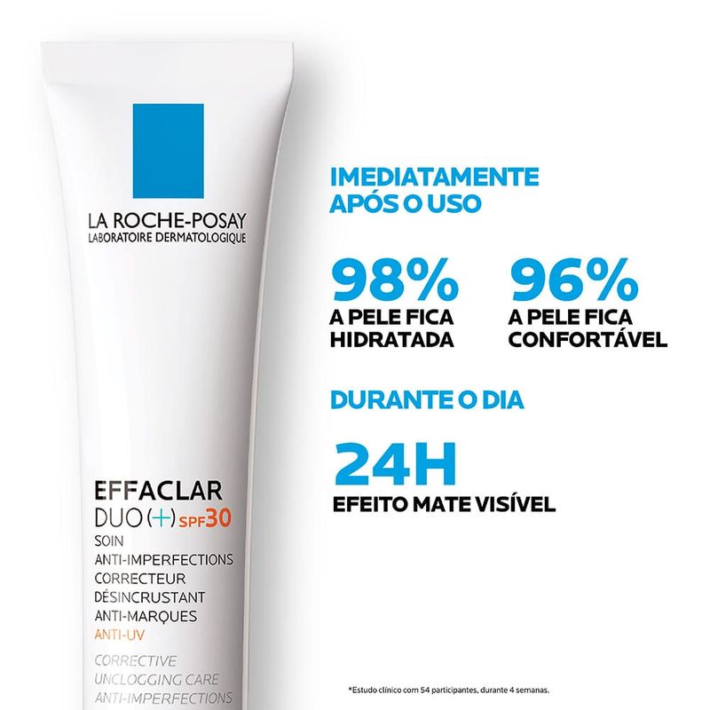 EFFACLAR DUO+ GEL CREME FACIAL ANTI IMPERFEIÇAO FPS30 LA ROC