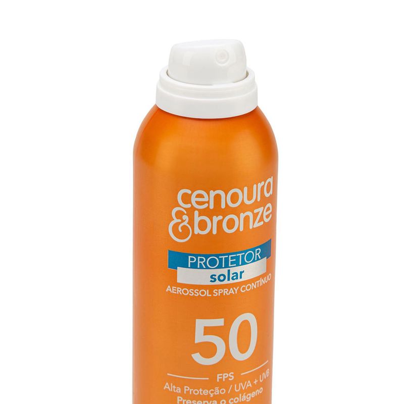 CENOURA E BRONZE PROTETOR SOLAR AEROSOL FPS50 200ML