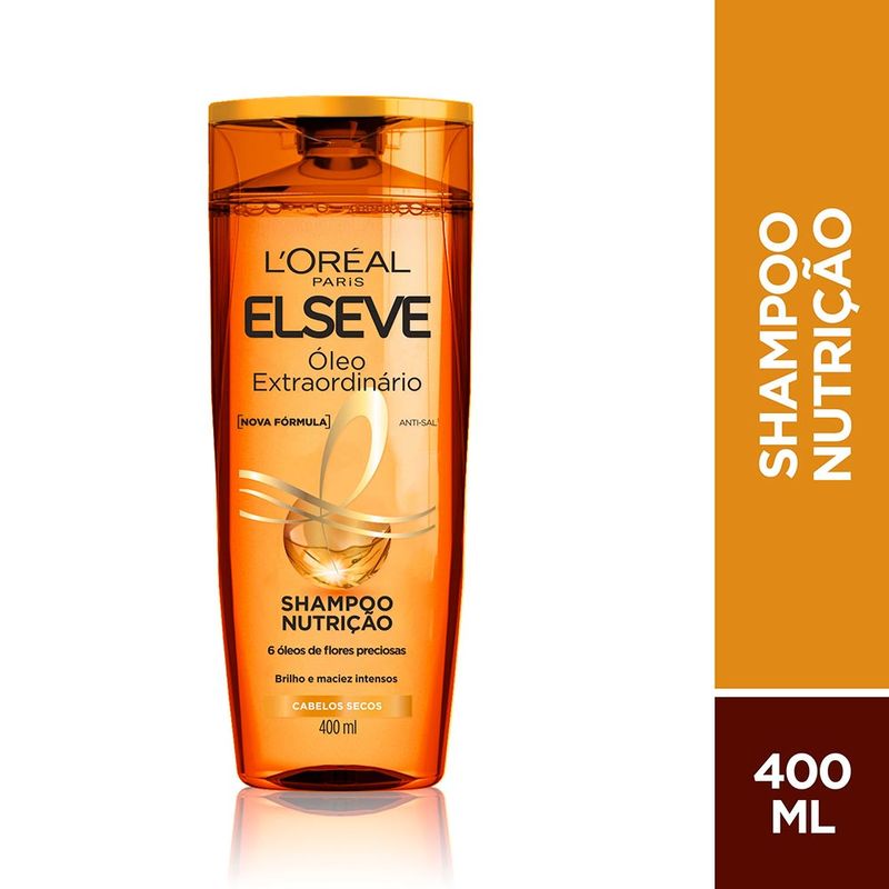 SHAMPOO ELSEVE OLEO EXTRAORDINARIO CABELOS SECOS 400ML