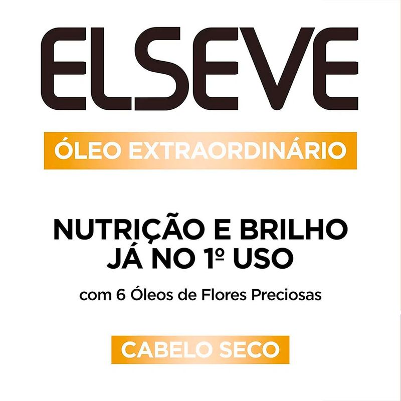 SHAMPOO ELSEVE OLEO EXTRAORDINARIO CABELOS SECOS 400ML