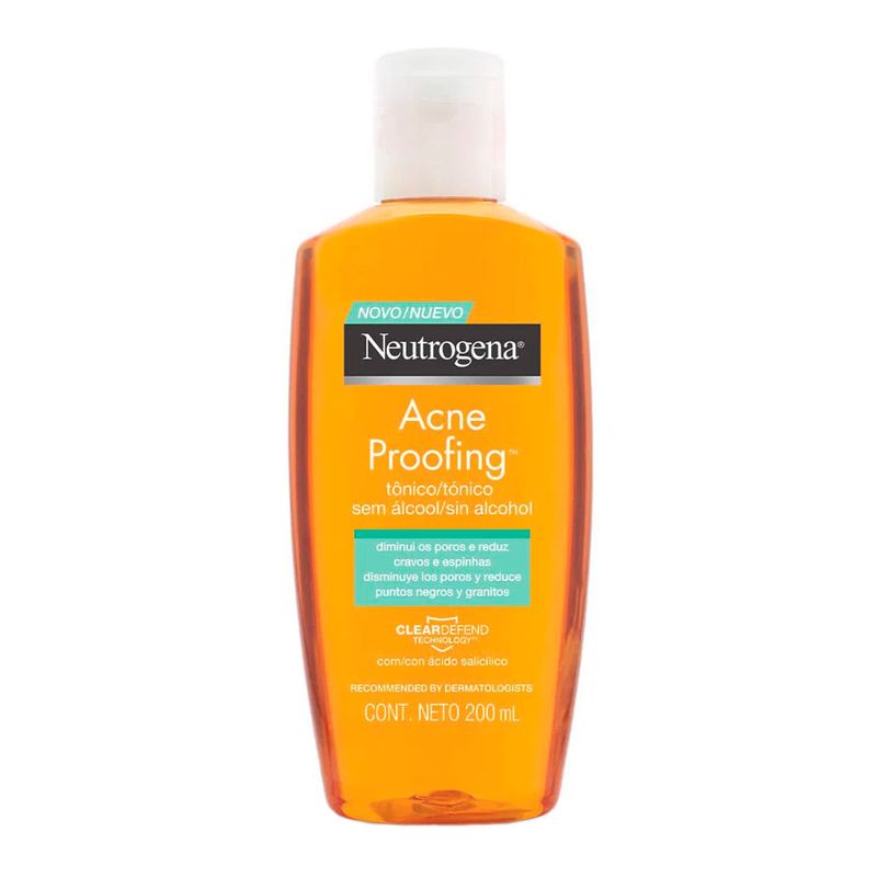 NEUTROGENA ACNE PROOFING TONICO FACIAL SEM ALCOOL 200ML
