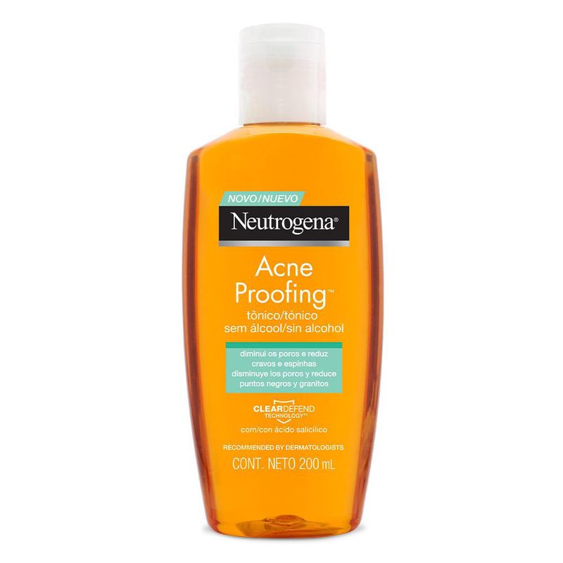 NEUTROGENA ACNE PROOFING TONICO FACIAL SEM ALCOOL 200ML