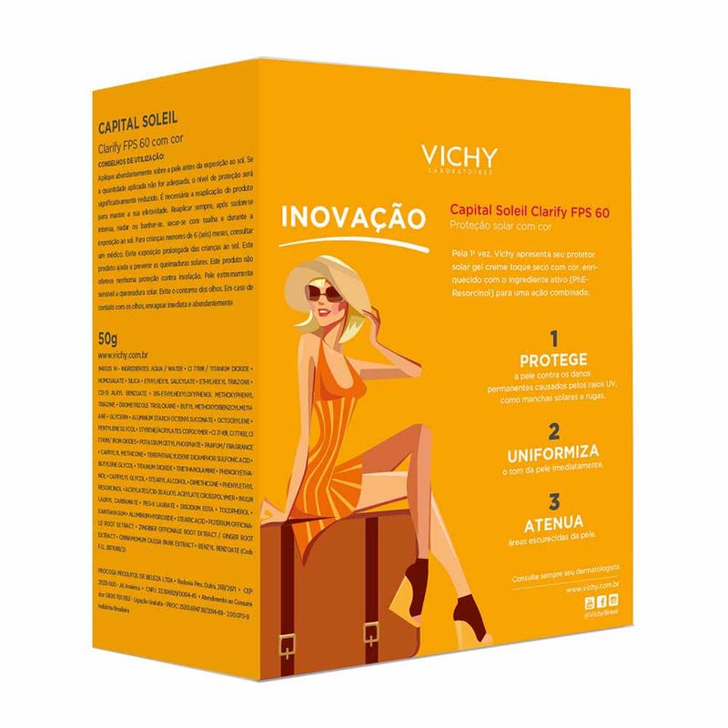 VICHY IDEAL SOLEIL PROTETOR SOLAR TOQUE SECO ANTIBRILHO FPS5