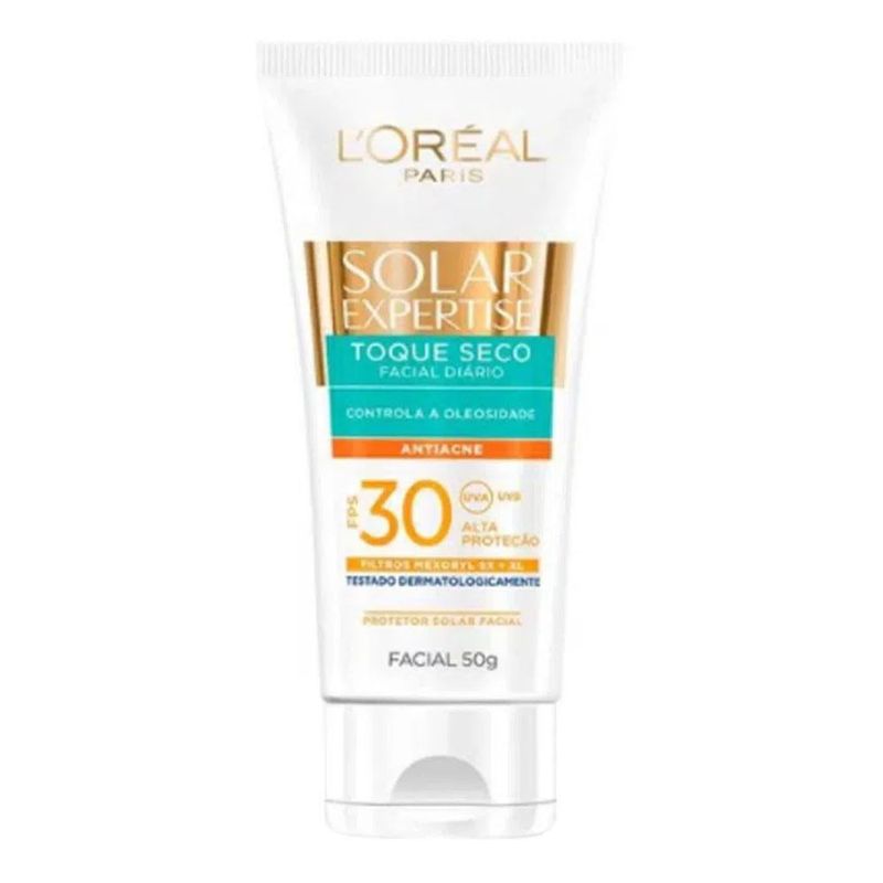 LOREAL EXPERTISE PROTETOR SOLAR FACIAL TOQUE SECO ANTIACNE F