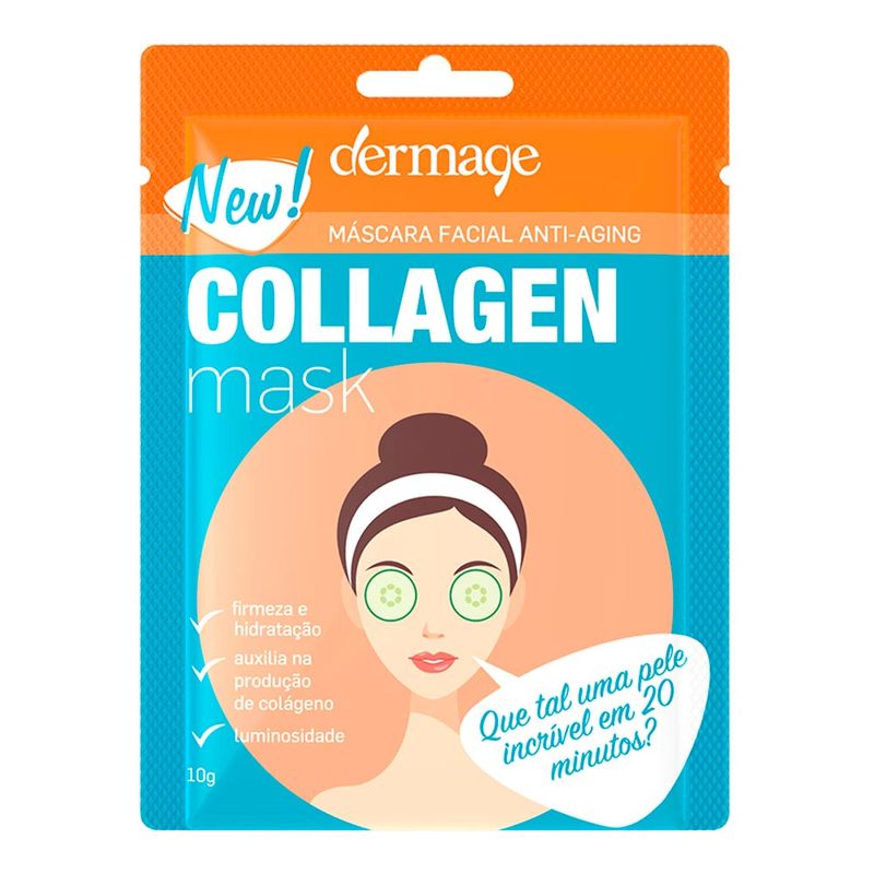 DERMAGE MASCARA FACIAL ANTI AGING COLLAGEN MASK 10G