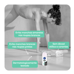 NIVEA DESODORANTE ROLL ON INVISIBLE BLACK WHITE FRESH 50ML