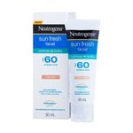 NEUTROGENA SUN FRESH PROTETOR SOLAR FACIAL FPS60 COM COR 50M