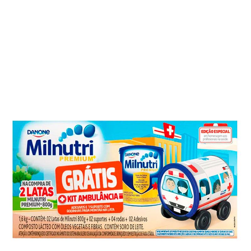 LEITE MILNUTRI 800G 2UN MAIS BRINDE