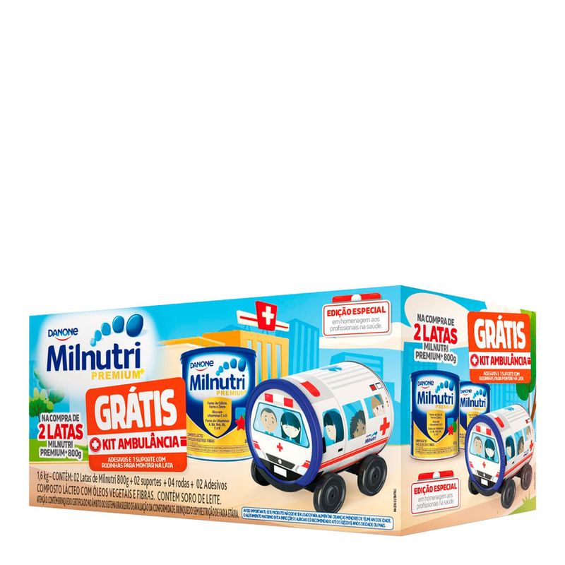 LEITE MILNUTRI 800G 2UN MAIS BRINDE