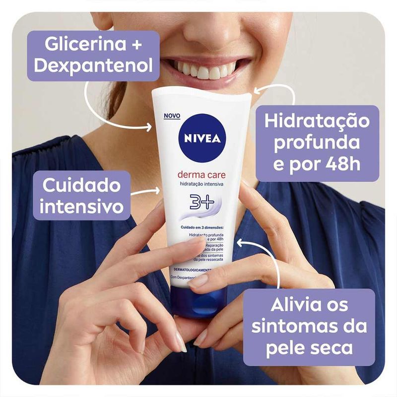 NIVEA HIDRATANTE CORPORAL DERMA CARE HIDRATAÇAO INTENSIVA PE