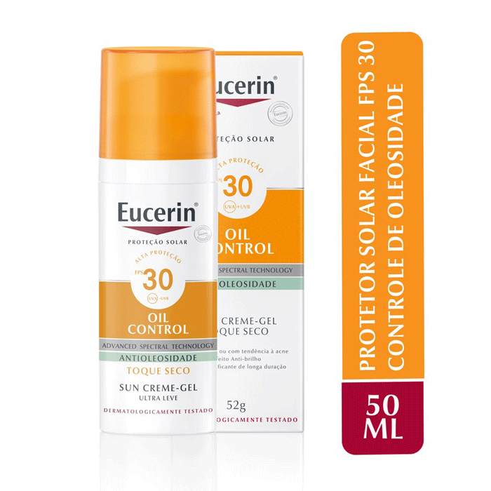 EUCERIN SUN PROTETOR SOLAR FACIAL OIL CONTROL FPS30 52G