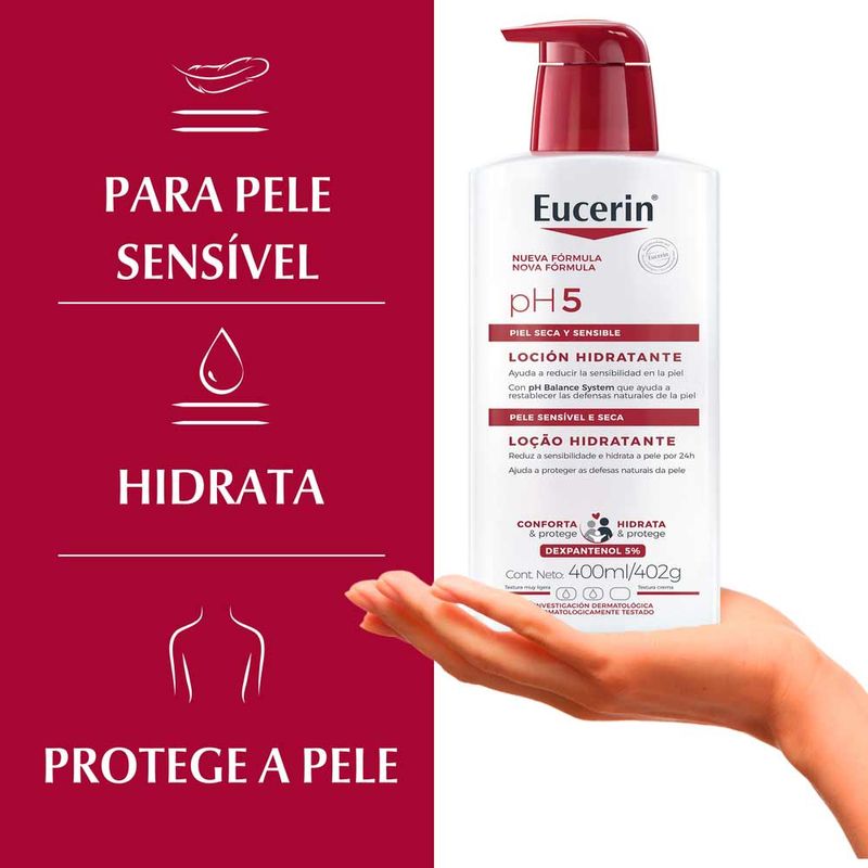 EUCERIN PH5 LOÇAO HIDRATANTE PELE SENSIVEL PUMP 400ML