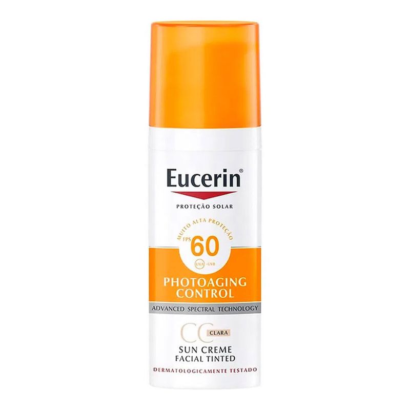 EUCERIN SUN PROTETOR SOLAR FACIAL CC CREAM TINTED CLARO FPS6