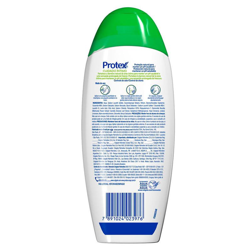 SABONETE LIQUIDO PROTEX CUIDADO INTIMO FRESH EQUILIBRIUM 200