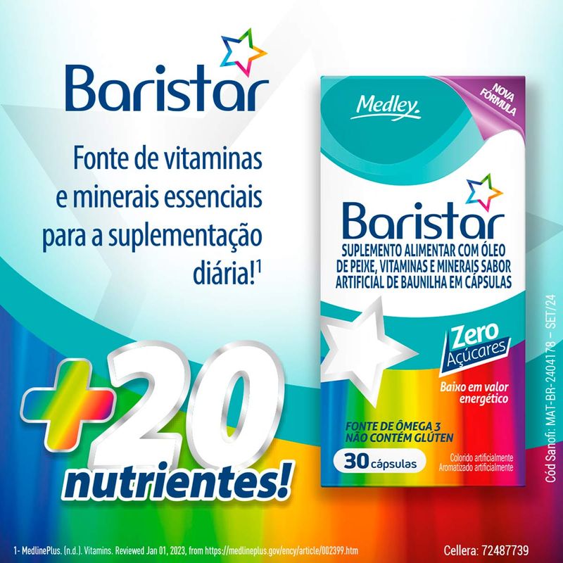 BARISTAR ZERO AÇUCAR 30CAP