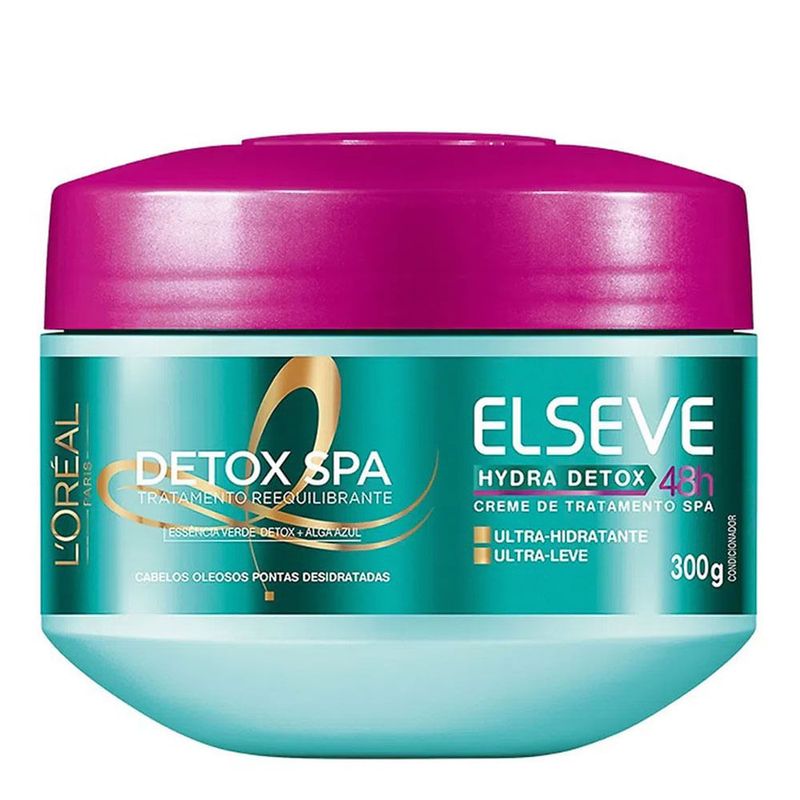 CREME DE TRATAMENTO ELSEVE HYDRA DETOX 300G