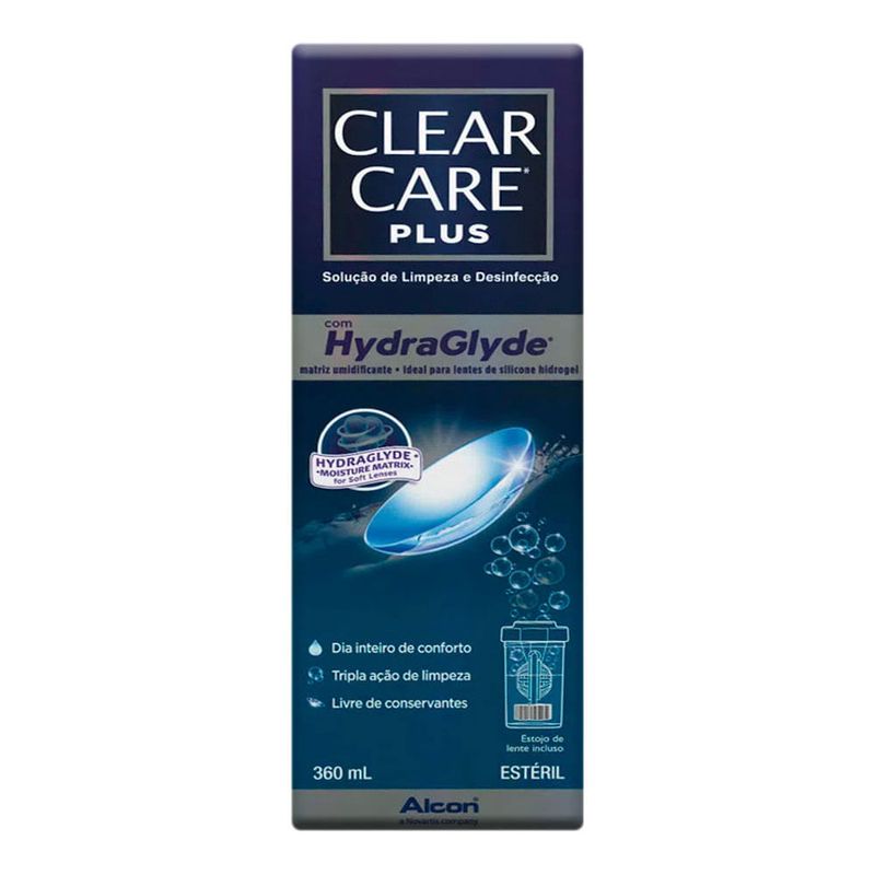 CLEAR CARE PLUS SOLUÇAO DE LIMPEZA E DESINFECÇAO 360ML