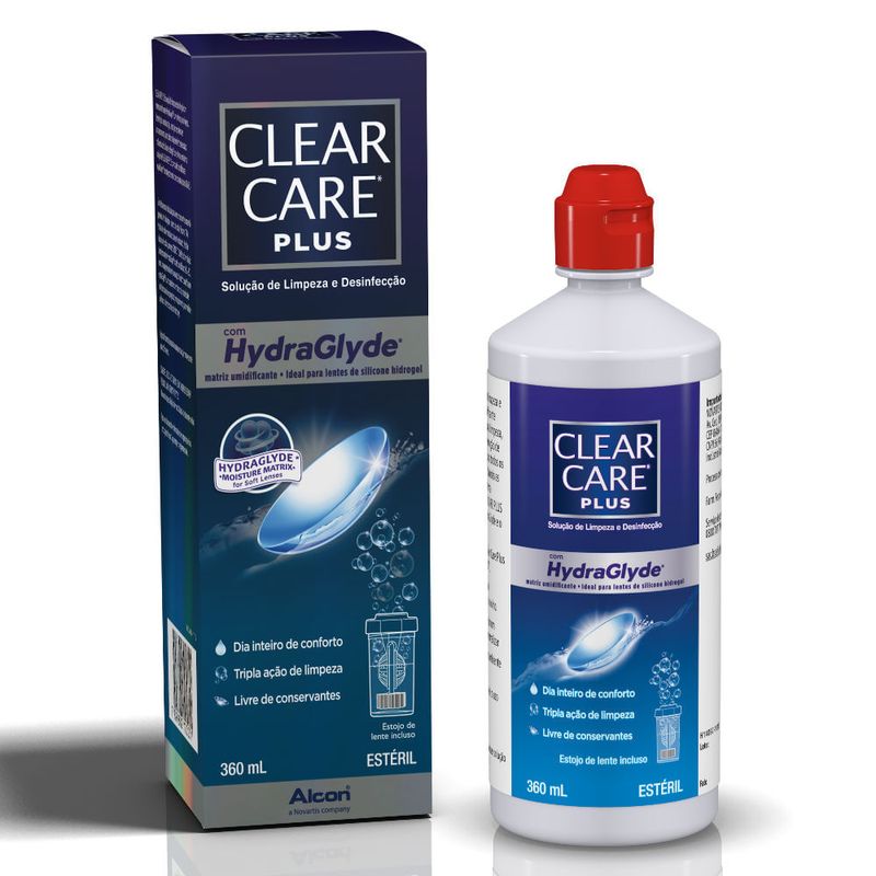 CLEAR CARE PLUS SOLUÇAO DE LIMPEZA E DESINFECÇAO 360ML