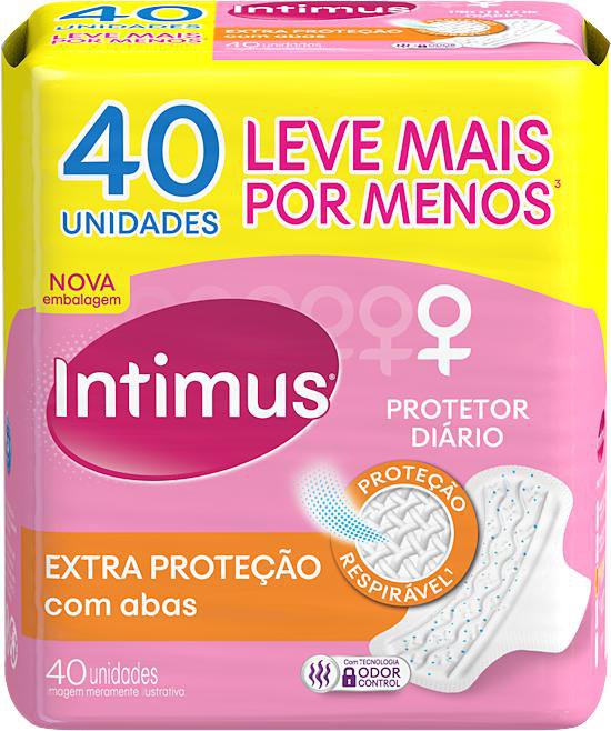 PROTETOR DIARIO INTIMUS DAYS COM ABAS 40UN