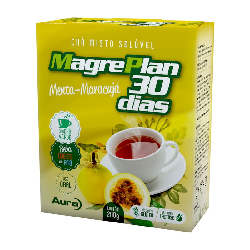 MAGREPLAN CHA MISTO SOLUVEL MENTA MARACUJA 200G