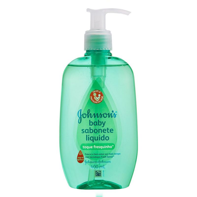 SABONETE LIQUIDO JOHNSONS BABY TOQUE FRESQUINHO 400ML PUMP