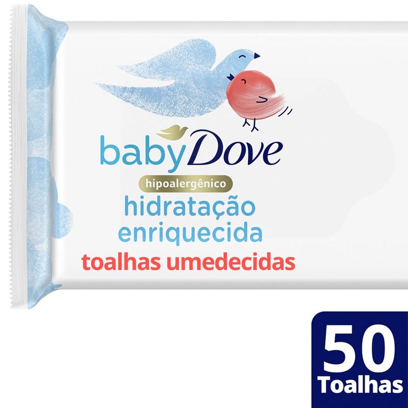 DOVE LENÇO UMEDECIDO BABY HIDRATAÇAO ENRIQUECIDA 50UN
