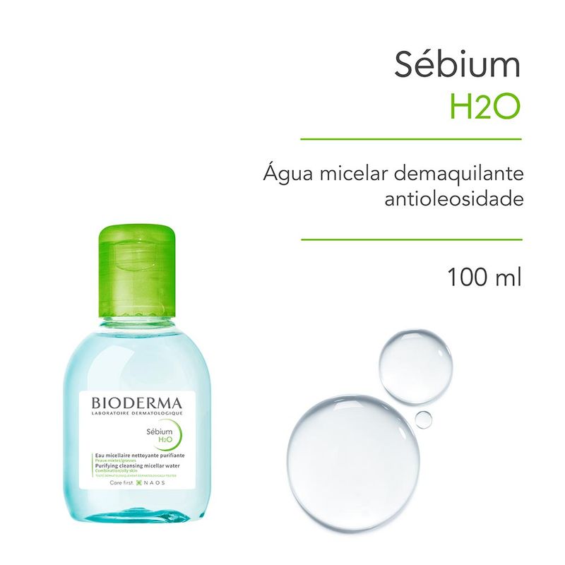 BIODERMA SEBIUM H2O SOLUÇAO MICELAR DEMAQUILANTE 100ML