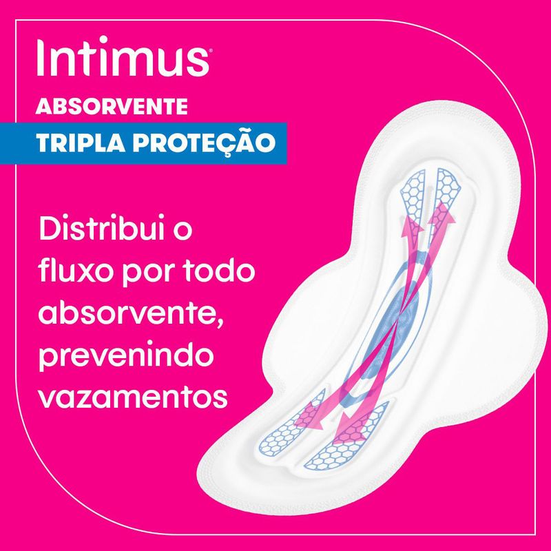 ABSORVENTE INTIMUS GEL TRILPA PROTEÇAO EXTRA SUAVE C/ABAS 32