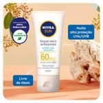 NIVEA SUN PROTETOR SOLAR FACIAL ANTISSINAIS TOQUE SECO FPS60