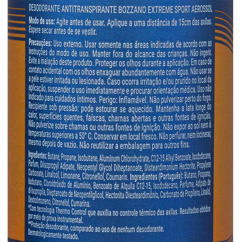 DESODORANTE BOZZANO AE EXTREME 150ML