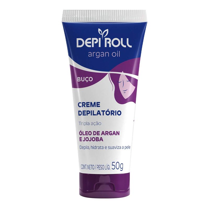 CREME DEPILATORIO BUÇO DEPI ROLL ARGAN OIL 50G