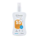 SUNMAX FLUID PROTETOR SOLAR PELE OLEOSA/MISTA FPS55 200ML