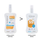 SUNMAX FLUID PROTETOR SOLAR PELE OLEOSA/MISTA FPS55 200ML