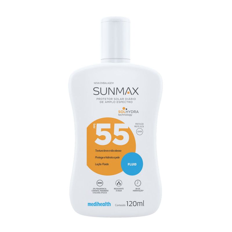 SUNMAX FLUID PROTETOR SOLAR PELE OLEOSA/MISTA LOÇAO FLU-38