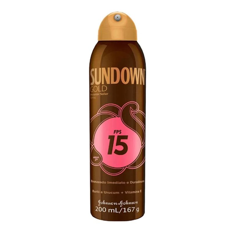 SUNDOWN GOLD PROTETOR SOLAR SPRAY FPS15 200ML