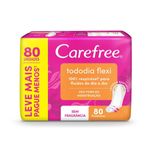PROTETOR DIARIO CAREFREE FLEXI SEM PERFUME LEVE80 PAGUE60