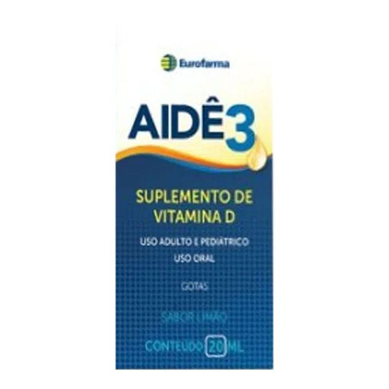 AIDE 3 200UI/GOTA SABOR LIMAO 20ML
