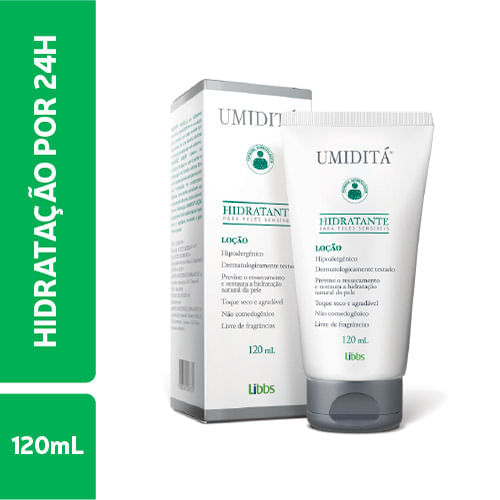 UMIDITA LOÇAO HIDRATANTE PARA PELES SENSIVEIS 120ML