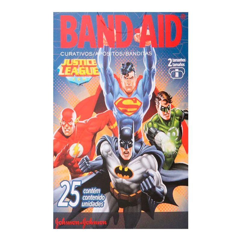 CURATIVO BAND AID AVENGERS DOIS TAMANHOS 25UN