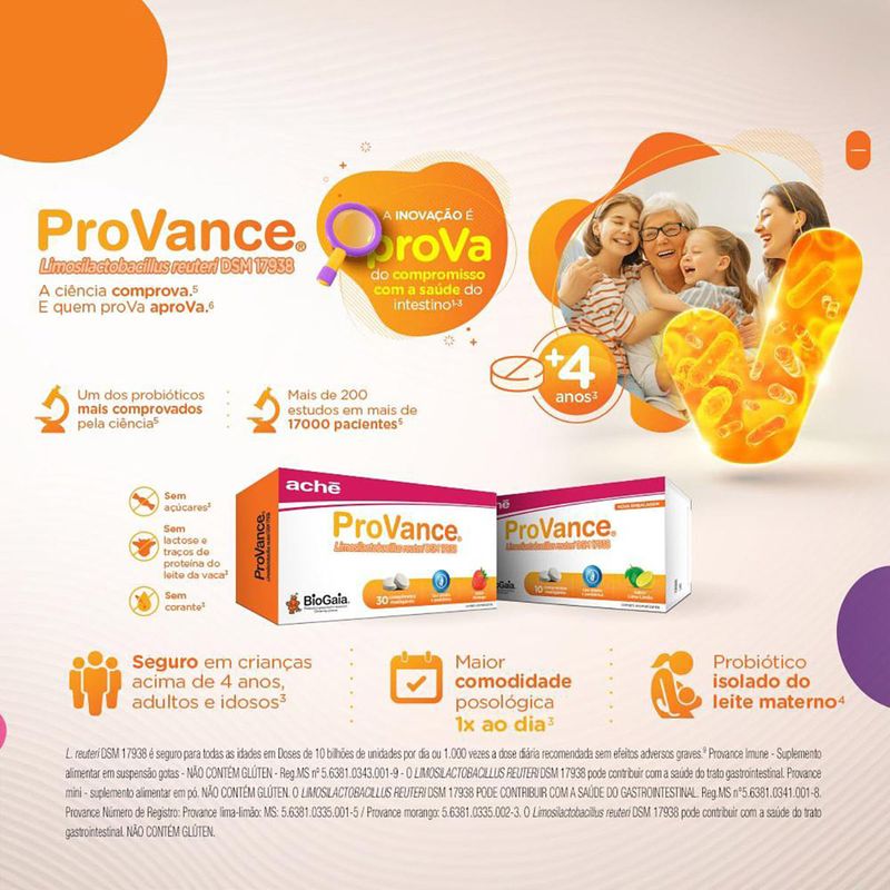 PROVANCE SABOR LIMA LIMAO 30CPR MASTIGAVEIS